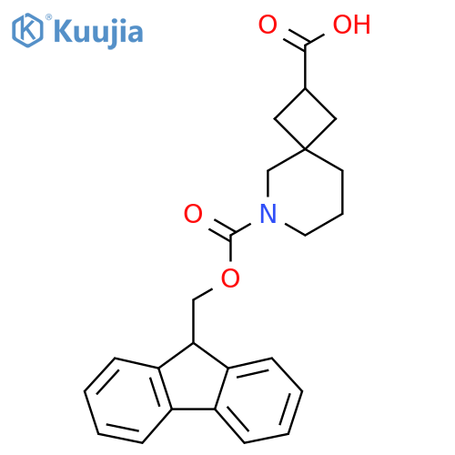 6-{[(9H-fluoren-9-yl)methoxy]carbonyl}-6-azaspiro[3.5]nonane-2-carboxylic acid structure