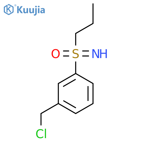 [3-(Chloromethyl)phenyl](imino)propyl-lambda6-sulfanone structure