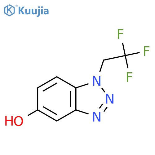 1-(2,2,2-trifluoroethyl)-1H-1,2,3-benzotriazol-5-ol structure