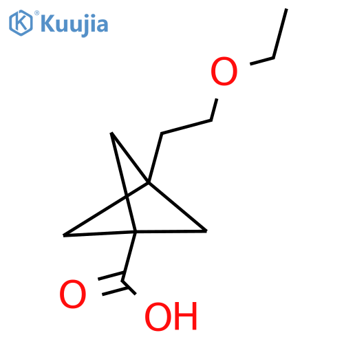 3-(2-Ethoxyethyl)bicyclo[1.1.1]pentane-1-carboxylic acid structure
