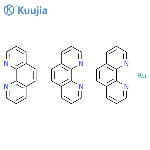 Ruthenium(2+),tris(1,10-phenanthroline-kN1,kN10)-, (OC-6-11)- structure