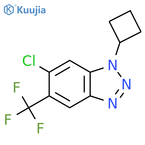 6-chloro-1-cyclobutyl-5-(trifluoromethyl)-1H-1,2,3-benzotriazole structure