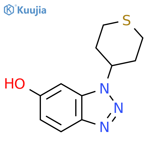 1-(thian-4-yl)-1H-1,2,3-benzotriazol-6-ol structure