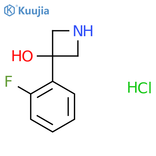 3-(2-Fluorophenyl)azetidin-3-ol hydrochloride structure