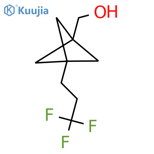 [3-(3,3,3-Trifluoropropyl)-1-bicyclo[1.1.1]pentanyl]methanol structure
