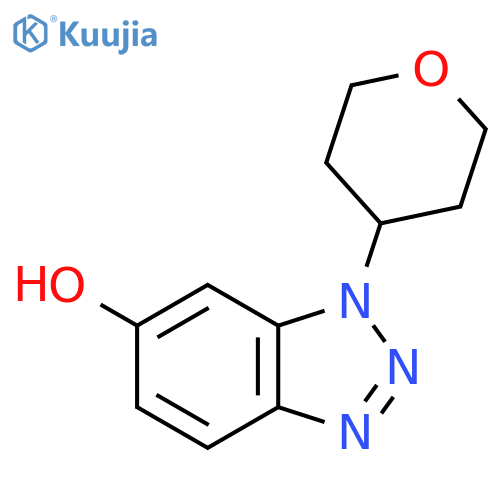 1-(oxan-4-yl)-1H-1,2,3-benzotriazol-6-ol structure