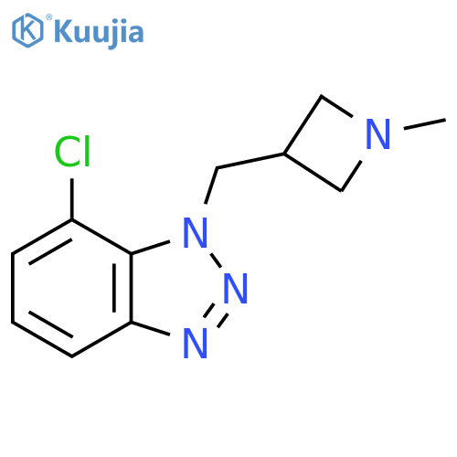 7-chloro-1-[(1-methylazetidin-3-yl)methyl]-1H-1,2,3-benzotriazole structure