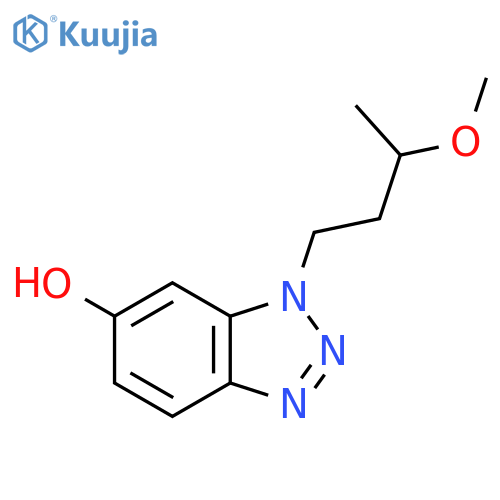 1-(3-methoxybutyl)-1H-1,2,3-benzotriazol-6-ol structure
