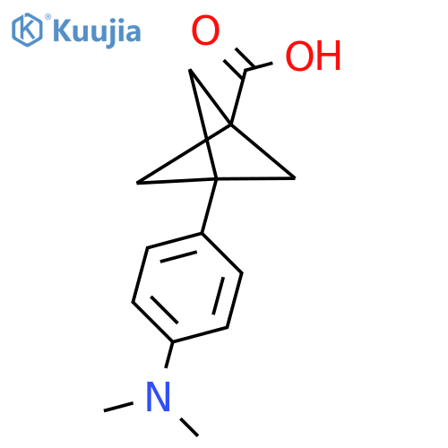 3-[4-(Dimethylamino)phenyl]bicyclo[1.1.1]pentane-1-carboxylic acid structure