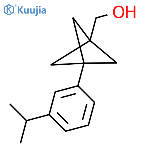 [3-(3-Propan-2-ylphenyl)-1-bicyclo[1.1.1]pentanyl]methanol structure
