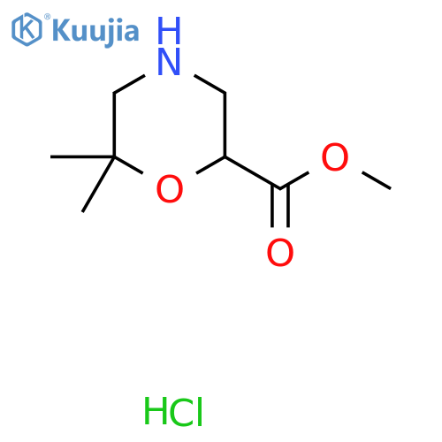 Methyl 6,6-dimethylmorpholine-2-carboxylate hydrochloride structure