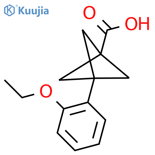 3-(2-Ethoxyphenyl)bicyclo[1.1.1]pentane-1-carboxylic acid structure