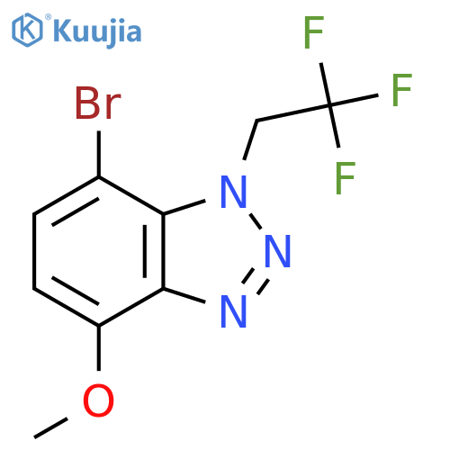 7-bromo-4-methoxy-1-(2,2,2-trifluoroethyl)-1H-1,2,3-benzotriazole structure