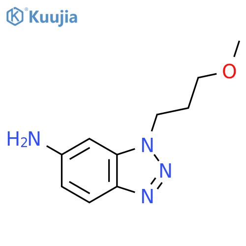 1-(3-methoxypropyl)-1H-1,2,3-benzotriazol-6-amine structure