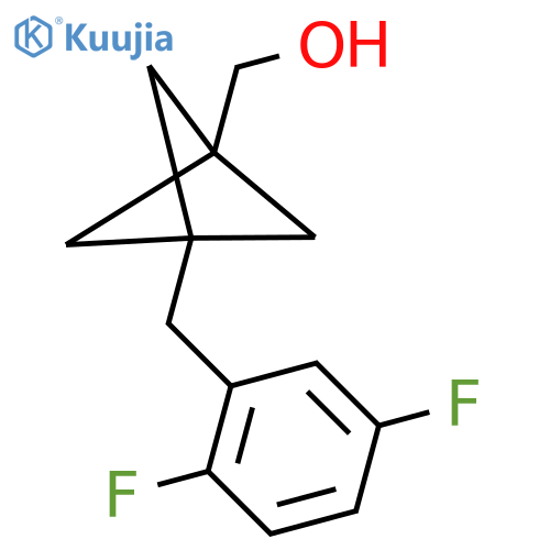 [3-[(2,5-Difluorophenyl)methyl]-1-bicyclo[1.1.1]pentanyl]methanol structure