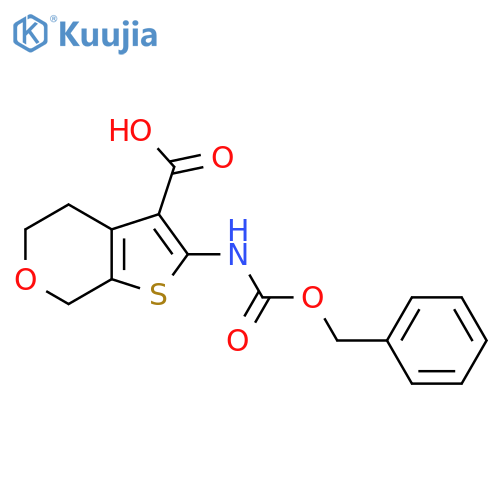 2-(Phenylmethoxycarbonylamino)-5,7-dihydro-4H-thieno[2,3-c]pyran-3-carboxylic acid structure
