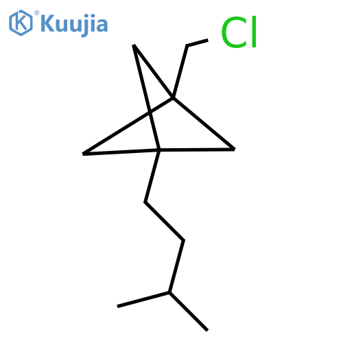 1-(Chloromethyl)-3-(3-methylbutyl)bicyclo[1.1.1]pentane structure