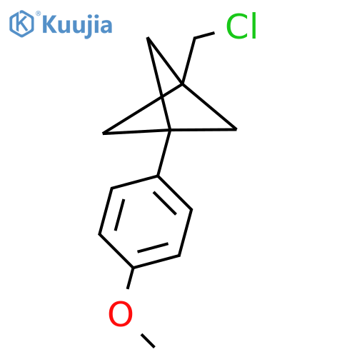 1-(Chloromethyl)-3-(4-methoxyphenyl)bicyclo[1.1.1]pentane structure