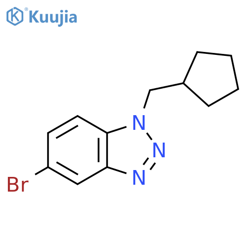 5-bromo-1-(cyclopentylmethyl)-1H-1,2,3-benzotriazole structure
