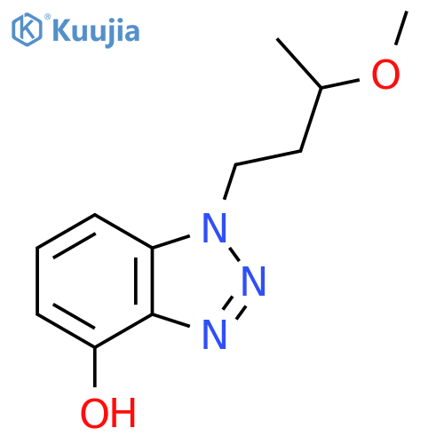 1-(3-methoxybutyl)-1H-1,2,3-benzotriazol-4-ol structure
