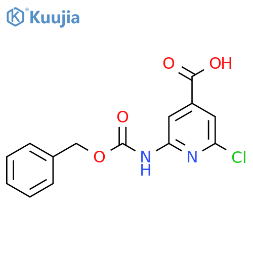2-Chloro-6-(phenylmethoxycarbonylamino)pyridine-4-carboxylic acid structure