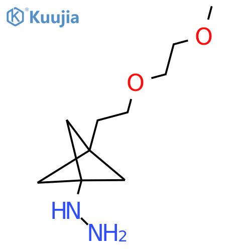 [3-[2-(2-Methoxyethoxy)ethyl]-1-bicyclo[1.1.1]pentanyl]hydrazine structure