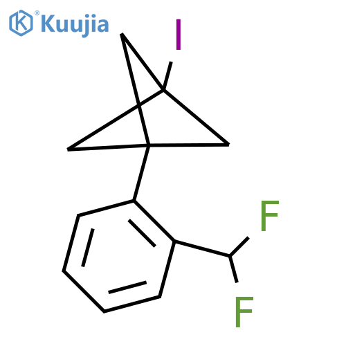 1-[2-(Difluoromethyl)phenyl]-3-iodobicyclo[1.1.1]pentane structure