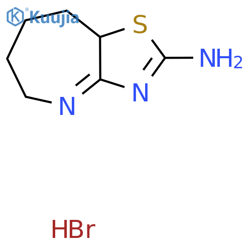 5H,6H,7H,8H,8aH-[1,3]thiazolo[4,5-b]azepin-2-amine hydrobromide structure
