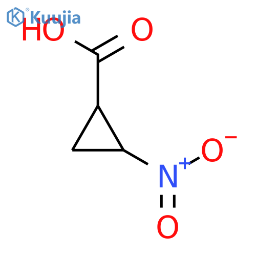 (1S,2S)-2-nitrocyclopropanecarboxylic acid structure