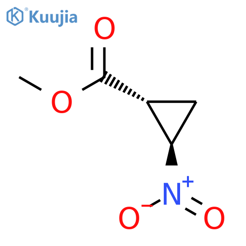 rac-methyl (1R,2R)-2-nitrocyclopropane-1-carboxylate structure