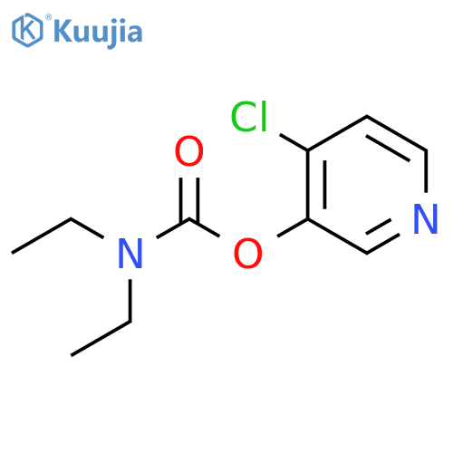 Carbamic acid, diethyl-, 4-chloro-3-pyridinyl ester structure