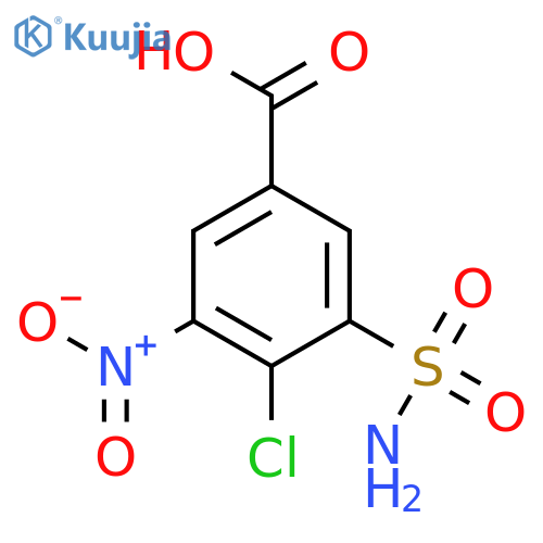 4-Chloro-3-nitro-5-sulfamoylbenzoic acid structure