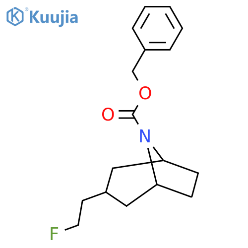 Benzyl 3-(2-fluoroethyl)-8-azabicyclo[3.2.1]octane-8-carboxylate structure