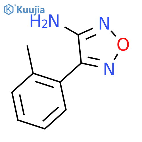 4-(2-methylphenyl)-1,2,5-oxadiazol-3-amine structure