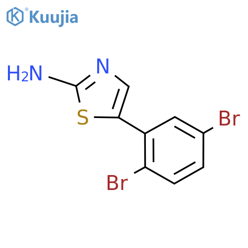 5-(2,5-Dibromophenyl)thiazol-2-amine structure