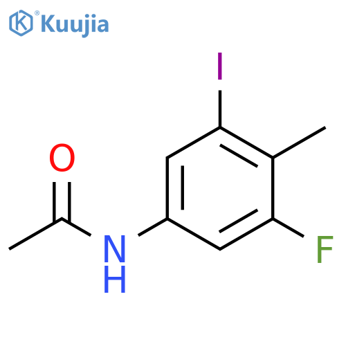 Acetamide, N-(3-fluoro-5-iodo-4-methylphenyl)- structure