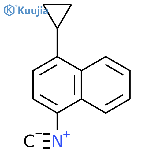 Naphthalene, 1-cyclopropyl-4-isocyano- structure