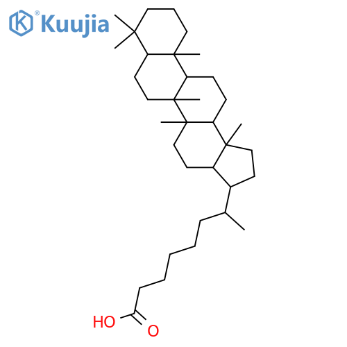 29-(4-Carboxybutyl)hopane; (17αH,21βH,22R)-form structure