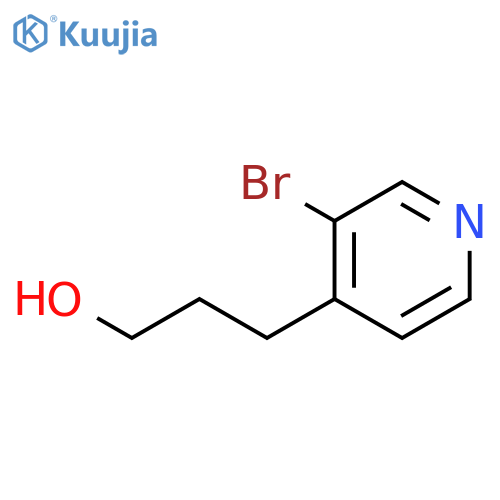 3-(3-bromopyridin-4-yl)propan-1-ol structure