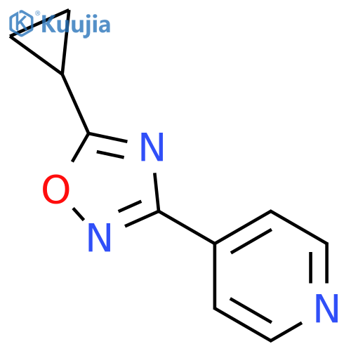 4-(5-cyclopropyl-1,2,4-oxadiazol-3-yl)pyridine structure