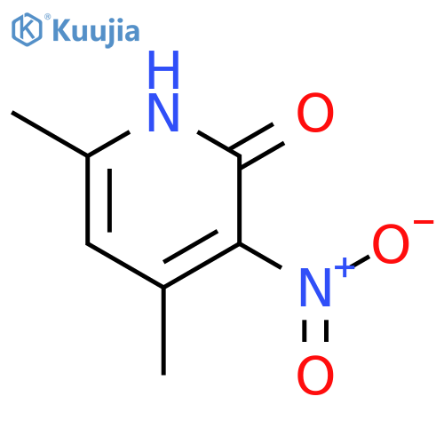 4,6-dimethyl-3-nitropyridin-2(1{H})-one structure