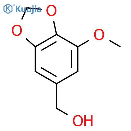 1,3-Benzodioxole-5-methanol,7-methoxy- structure