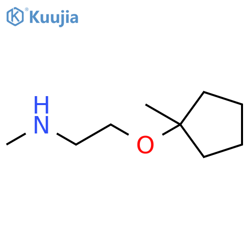 Ethanamine, N-methyl-2-[(1-methylcyclopentyl)oxy]- structure