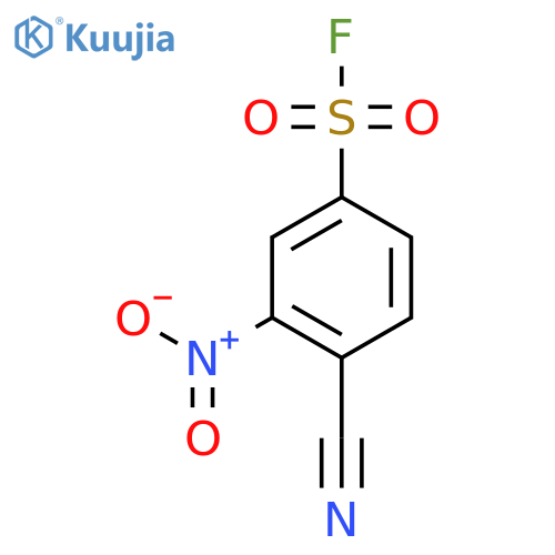 4-cyano-3-nitrobenzene-1-sulfonyl fluoride structure