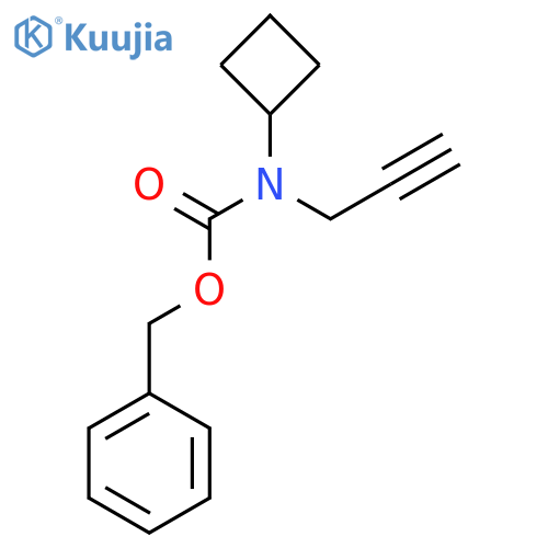 benzyl N-cyclobutyl-N-(prop-2-yn-1-yl)carbamate structure