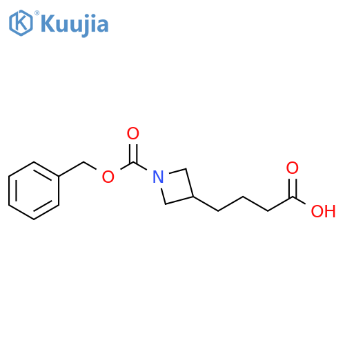 3-Azetidinebutanoic acid, 1-[(phenylmethoxy)carbonyl]- structure