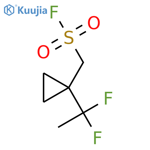[1-(1,1-Difluoroethyl)cyclopropyl]methanesulfonyl fluoride structure