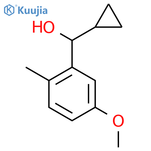 alpha-Cyclopropyl-5-methoxy-2-methylbenZenemethanol structure