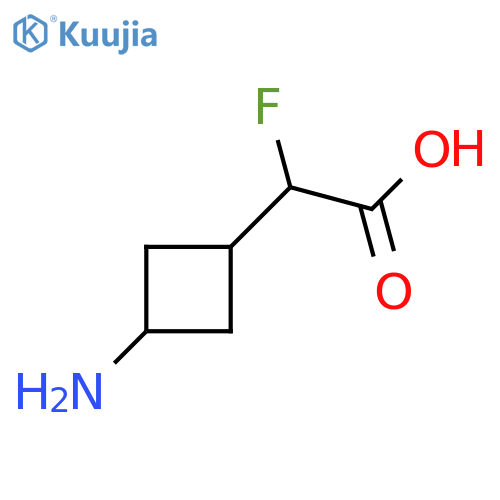 2-(3-Aminocyclobutyl)-2-fluoroacetic acid structure