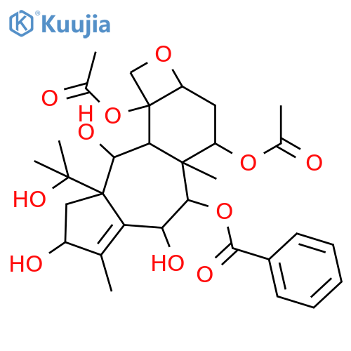 11(15→1)-Abeo-5,20-epoxy-11-taxene-2,4,7,9,10,13,15-heptol; (2α,4α,5β,7β,9α,10β,13α)-form, 9-Benzoyl, 4,7-di-Ac structure